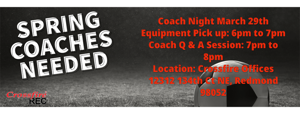 Recreational Coaches Needed